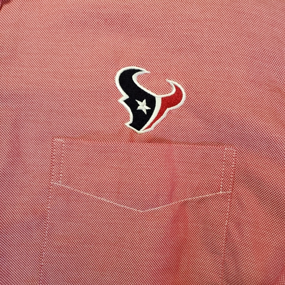 Antigua Houston Texans long sleeve button up shirt - Picture 3 of 4